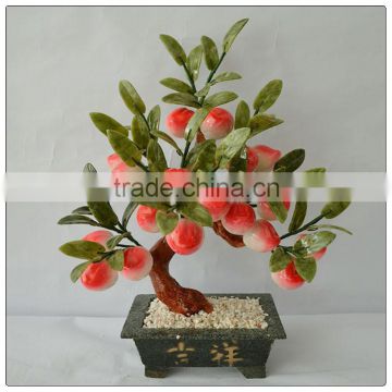 Jade 18 Piece Peaches Tree, jade stone tree ,money tree