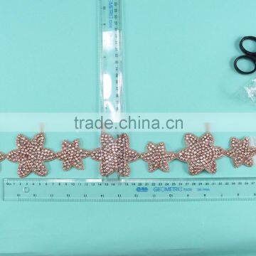 HC-4738-1 Hechun Star Shape Fashion Crystal Bridal Trim for Headband photo-5