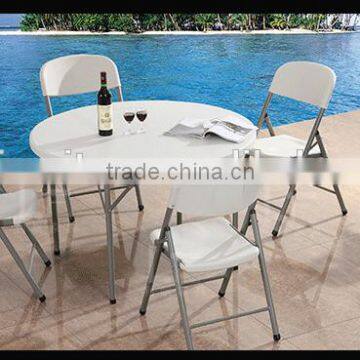 Hongma plastic 4ft folding round table