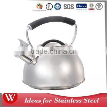 Single bottom rubber coating non electric water whistle kettle tea kettle stainless steel