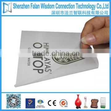 Removable clear label with fast delivery