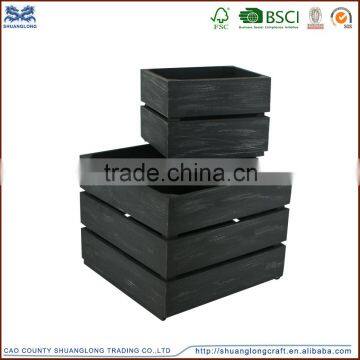 Made in china hot sale wholesale factory price Natural Wood Box Fruit Crate Wooden Vegetable Crates