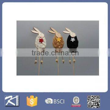 China supplier wooden decoraive rabbit for easter decoration