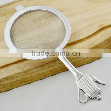 Stainless Steel Mesh Tea Strainer with Teapot Shaped Handle