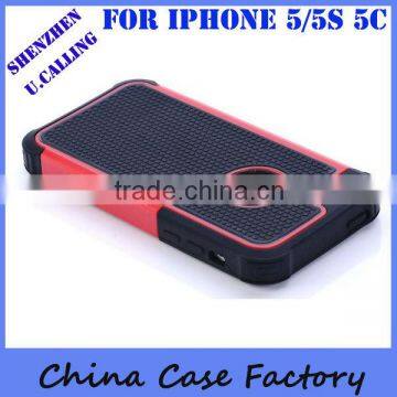2014 Hot Design Soft Silicon Case With Hard Back Case For IPhone 5 5S photo-5