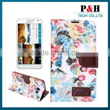 High Quality Pretty Printed Wallet Leather Stand Case for Samsung Galaxy E7 photo-3
