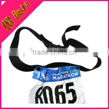 New Black Race Number Marathon Belt No Gel Holder
