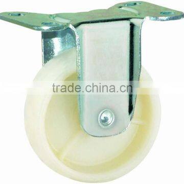 13 Double Ball Raceway Top Plate Rigid White PP Caster