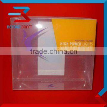 PVC PET PP transparent package box foldable clear package box