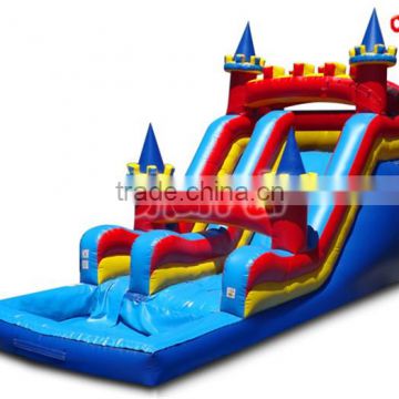 Hot sales and high quility PVC inflatable swimming pool plastic slide