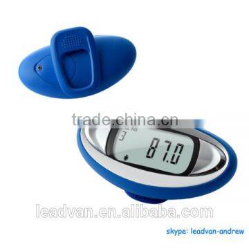 Flex Belt Clip Digital Step Count Body Fat Pedometer