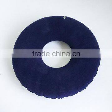 portable velvet fabric round donut seat cushion for travel