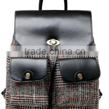 2015 Classical Canvas Backpack with leather bottom