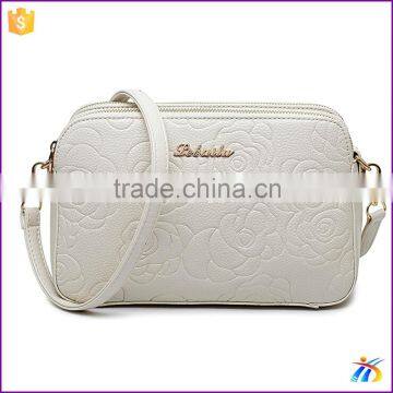 Newest design pressed flower white shoulder bag handbags for women online