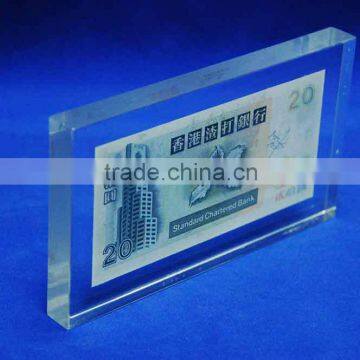 Acrylic seamless hot bending money craft