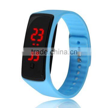 fashion hand watches for girl promotional cheap silicon led wrist watch wholesale price