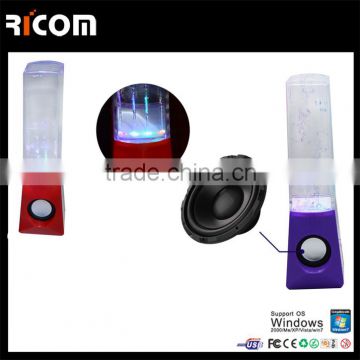 Water dancing bluetooth speakers,water dancing speaker with LED flashlight,DIY water dancing speaker