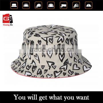 wholesale custom high quality kids print bucket hats with your design