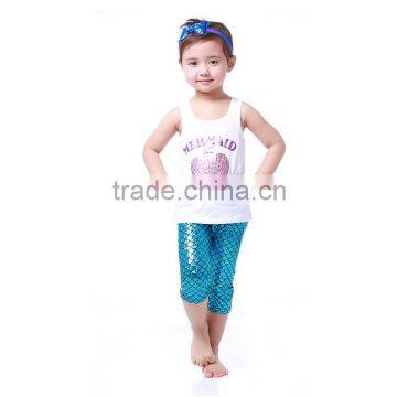 2016 new fashion children active outfit wear cheap mermaid costumes clothes set                        
                                                Quality Choice