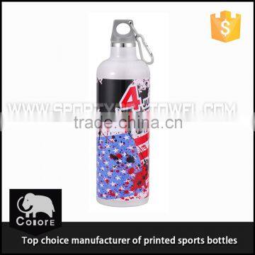 Wholesale unique travel water bottle printing design stainless steel thermos bottle