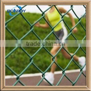 pvc wire chain link fence wire mesh fence system for sports