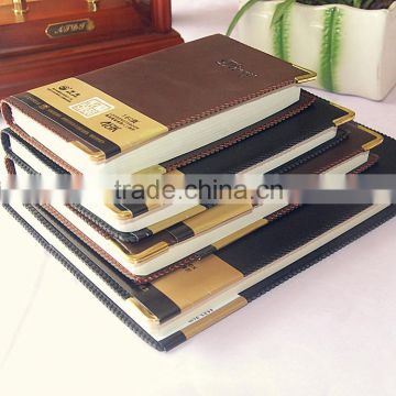 2014 delicate pu leather cover business notebook