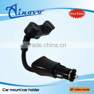 Factory price Car holder usb chargers Adjustable Car Mount for Smartphones with USB charger,mobile phone smart holder