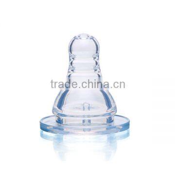 Food Grade Silicone Nipple Standard Neck and Wide Neck Teat High Transparency Baby Liquid Silicon Nipple Baby Teat photo-2