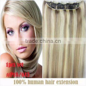 clip on hair extensions with highlights Human Remy Brazilian Hair Long Remy Hair