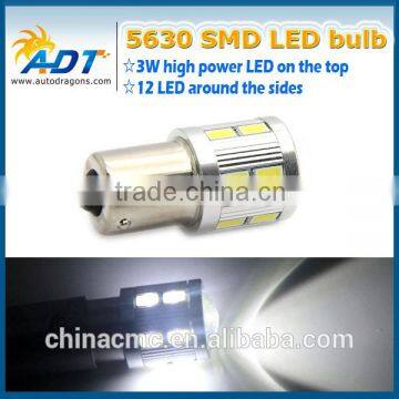 High power 12w 5630 smd led bulbs, s25 1156 ba15s auto parts