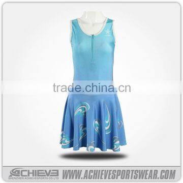 custom sublimation netball wear, sublimation printing netball skirts