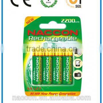 Naccon AA 1.2V Ni-mh Rechargeable Battery FactoryC ea
