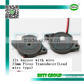 hot sell 12v 90DB 23mm buzzer with wire FBPT2346