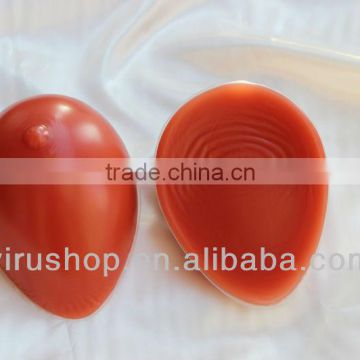 New design coffee silicone arficial breast for crossdressing