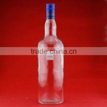 Cheapest 1L liquor bottle empty water bottle 1000ml spirit wine bottle