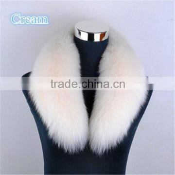 Popular Big Colorful Fox Fur Neck Collar for Fashion Women