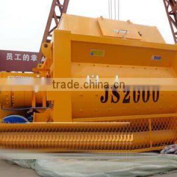 High Efficient JS2000 Twin Shaft Concrete Mixer