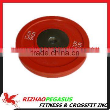 Colored 25kg or 45lbs Crossfit Competition Bumper Plate