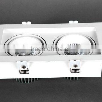 Square Grille LED Downlight 20W
