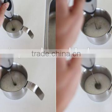 Handy milk frother /battery operated coffee maker