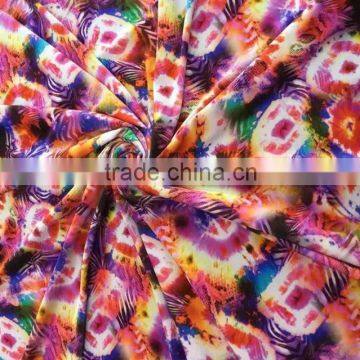 Flower Printed Kintted Fabric 95%Polyester 5%Spandex KS Velvet For Women Dress From Shaoxing China