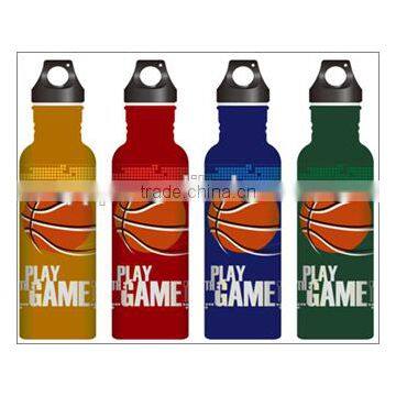 350ml/500ml/750ml/1000ml Popular single wall stainless steel sports bottle for wholesales