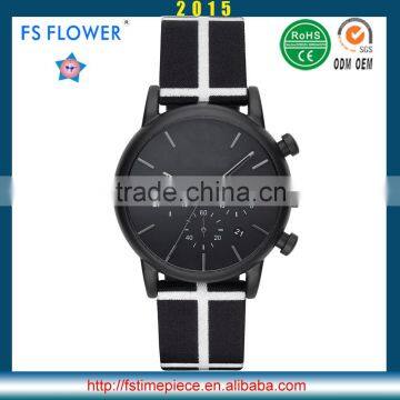 FS FLOWER - Simplicity Design Unisex Watch With Chronograph 2015 Fashion Teenage Watch