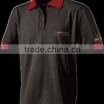 Mid BlueT Shirt With Logo Embroidery ( ISO 9001 Standerd Fabrics )