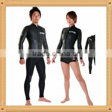 Full Sleeve with Legless Black Wetsuits for Women Plus Size