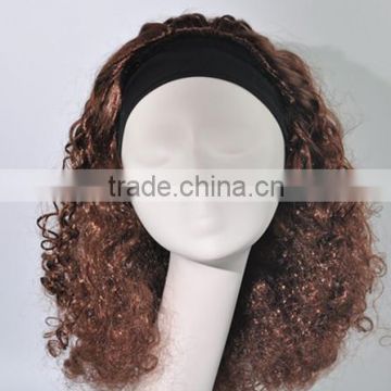 Long arfo curls wigs with Headbands for man N193