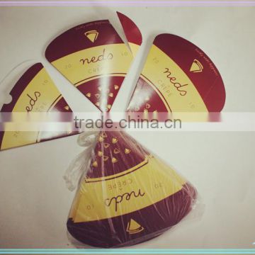 Your Own Logo Printing Pointy Bottom Food Grade Cardboard Crepes Holders