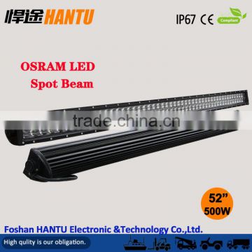 NEW DESIGN!4D 4X4 light bar 52inch 500W off road hyper spot led light bar IP68, CE, RoHS /lMODEL: HT-19500 4D