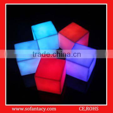 colour changing led cube shape light lamp