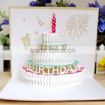 Fancy Birthday Cake 3d Pop up Birthday Gift Cards photo-2